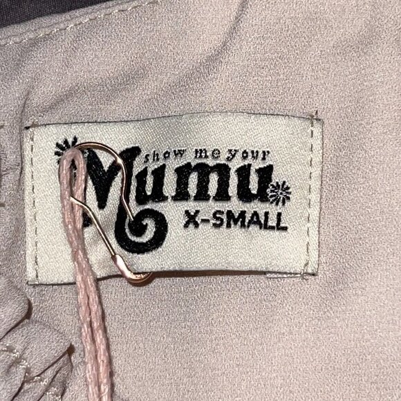 SHOW ME YOUR MUMU Dress Women Size XS BONBON STRAPLESS Maxi Flowy Blush Pink New - Picture 9 of 13